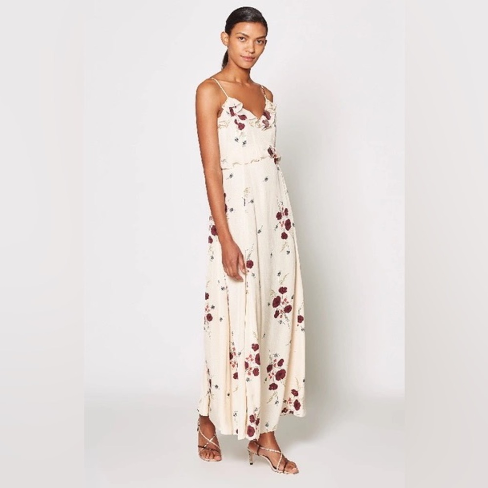 JOIE NWT Joie Cassiel Floral Ruffle Maxi Dress 6 - Picture 1 of 16